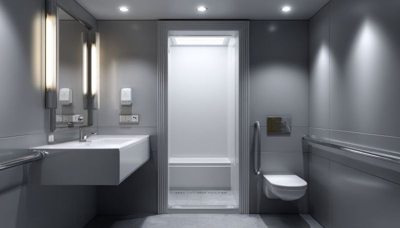 Contemporary Bathroom with Recessed Lighting