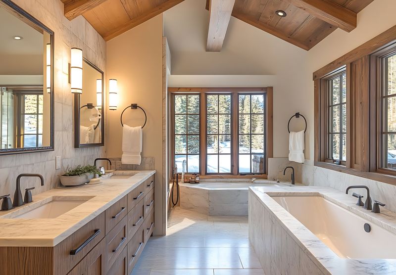 Spacious Master Bath with Double Sinks
