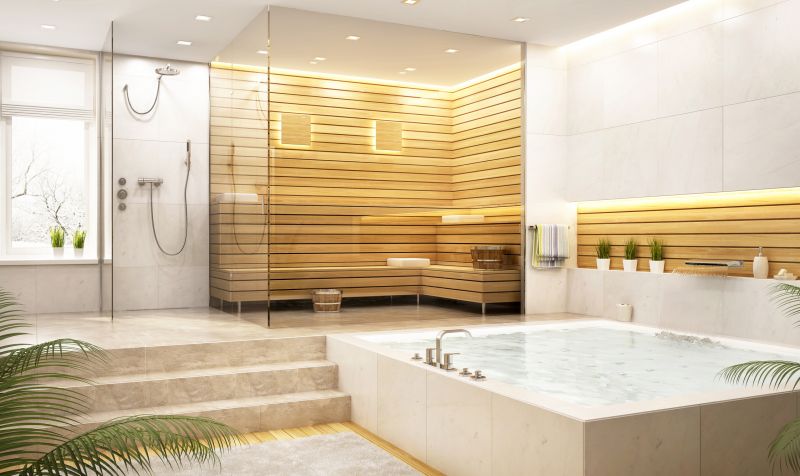 Spa-Inspired Shower with Natural Stone